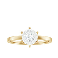 Natural Diamond Promise Ring in Illusion Setting