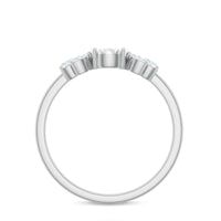 Nature Inspired Diamond Leaf Promise Ring for Women