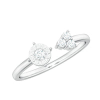 Certified Natural Diamond Cuff Ring for Women