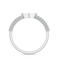 Genuine Diamond Promise Ring in Illusion Setting