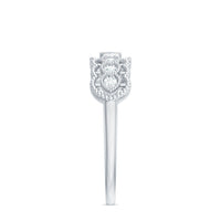 Vintage Inspired Natural Diamond Anniversary Ring