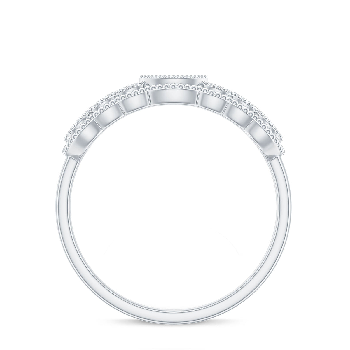 Vintage Inspired Natural Diamond Anniversary Ring