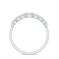 Vintage Inspired Natural Diamond Anniversary Ring