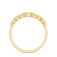 Vintage Inspired Natural Diamond Anniversary Ring