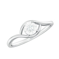 Certified Real Diamond Minimal Promise Ring for Women