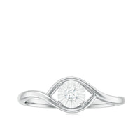 Certified Real Diamond Minimal Promise Ring for Women