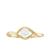 Certified Real Diamond Minimal Promise Ring for Women