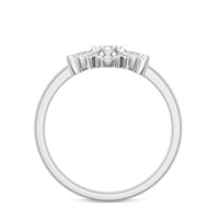 Natural Diamond Cluster Engagement Ring in Illusion Setting