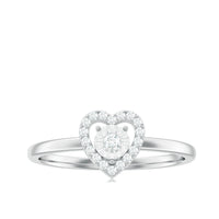 Certified Real Diamond Heart Promise Ring