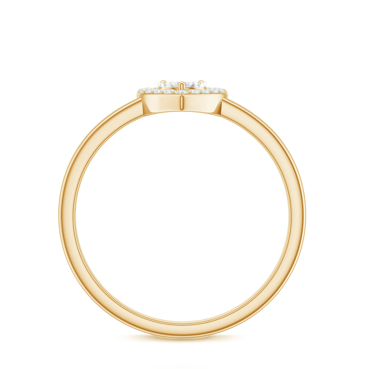 Certified Real Diamond Heart Promise Ring
