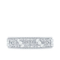 Vintage Looking Diamond Band Ring for Women