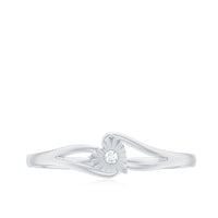Certified Real Heart Promise Ring with Split Shank