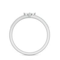 Natural Diamond Engagement Ring with Split Shank