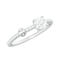 Certified Real Diamond Promise Ring for Valentines