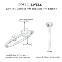 Certified Real Diamond Promise Ring for Valentines