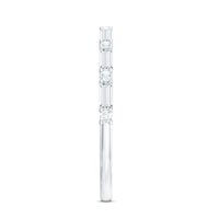 Minimalist Moissanite Stackable Wedding Ring for Women