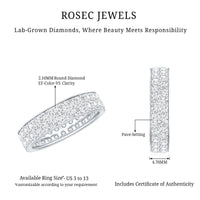 Certified Lab Grown Diamond Wedding Band For Women