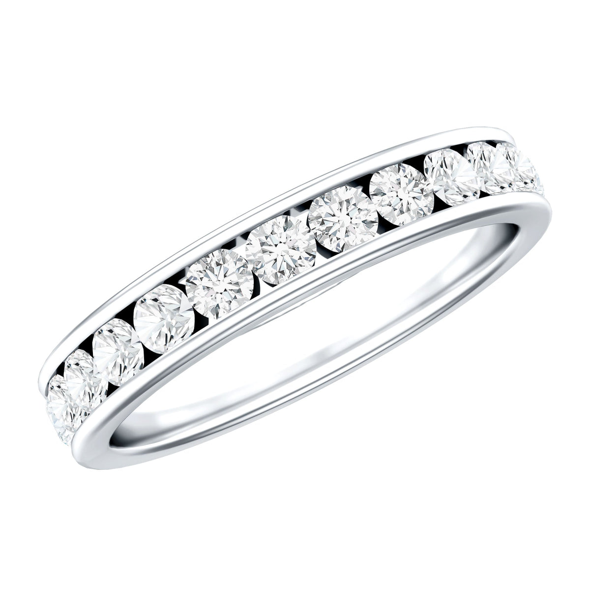 Certified Lab Grown Diamond Eternity Ring in Channel Set