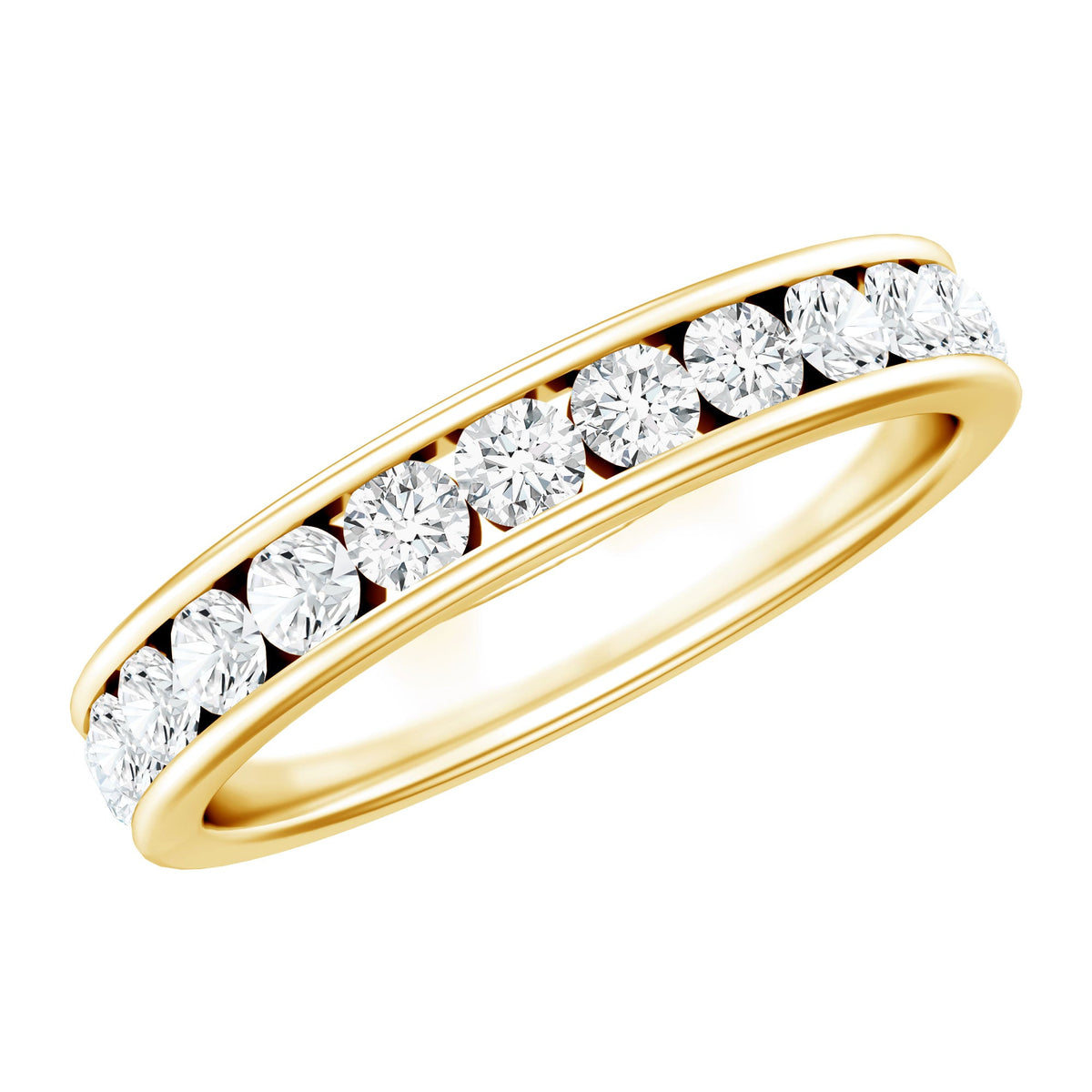 Certified Lab Grown Diamond Eternity Ring in Channel Set