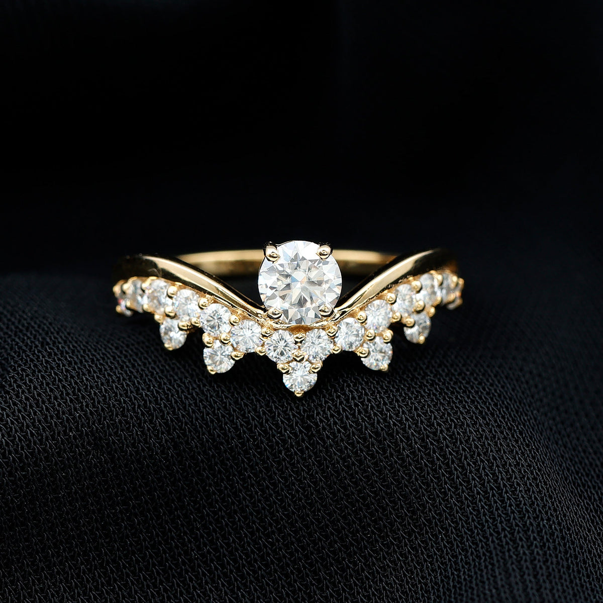 Certified Lab Grown Diamond Designer Engagement Ring