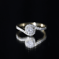 Certified 0.4 Carat Lab Grown Diamond Bypass Engagement Ring