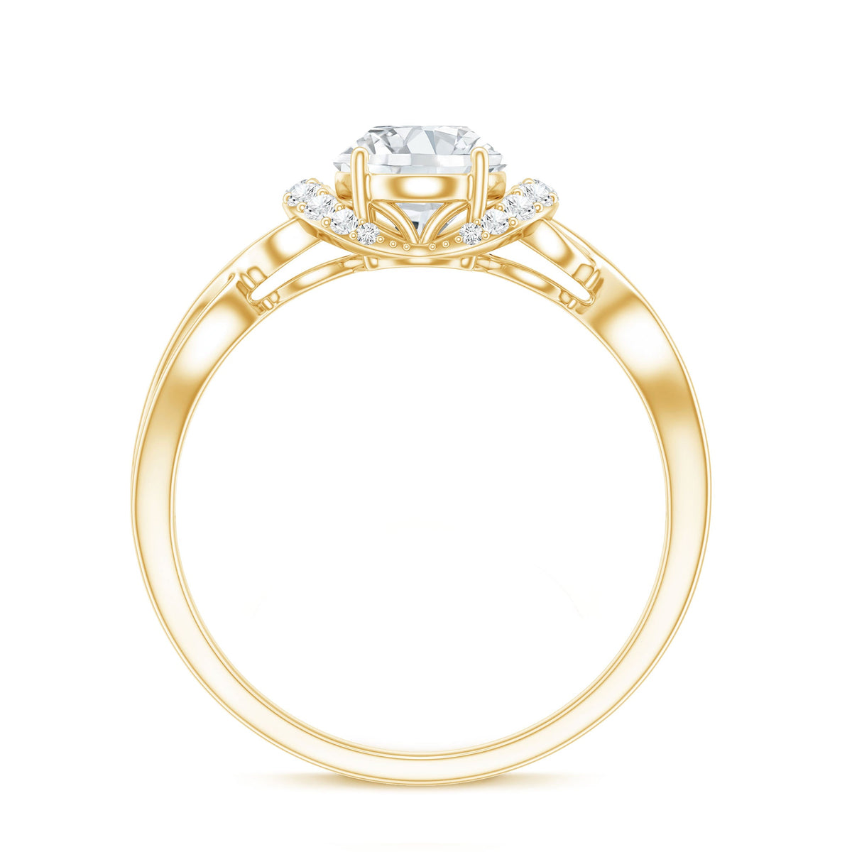 Lab Grown Diamond 6X8 MM Oval Engagement Ring For Women