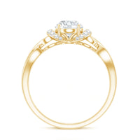 Lab Grown Diamond 6X8 MM Oval Engagement Ring For Women