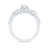 Certified 6 MM Lab Grown Diamond Vintage Inspired Engagement Ring