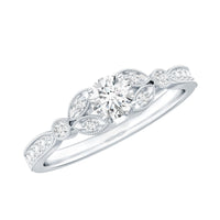 Certified Lab Grown Diamond Minimal Engagement Ring