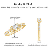 Certified Lab Grown Diamond Minimal Engagement Ring