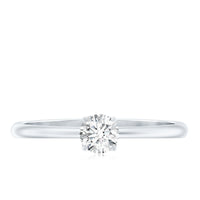 Lab Grown Diamond Solitaire Promise Ring For Women