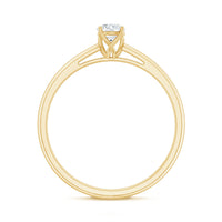 Lab Grown Diamond Solitaire Promise Ring For Women