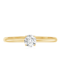 Lab Grown Diamond Solitaire Promise Ring For Women