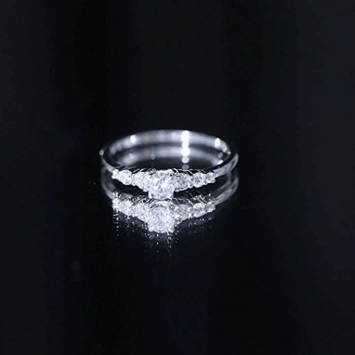 Yellow gold certified lab-grown diamond classic solitaire engagement ring by Rosec Jewels with a single sparkling diamond setting.