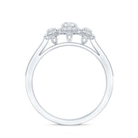 Certified Lab Grown Diamond Three Stone Engagement Ring