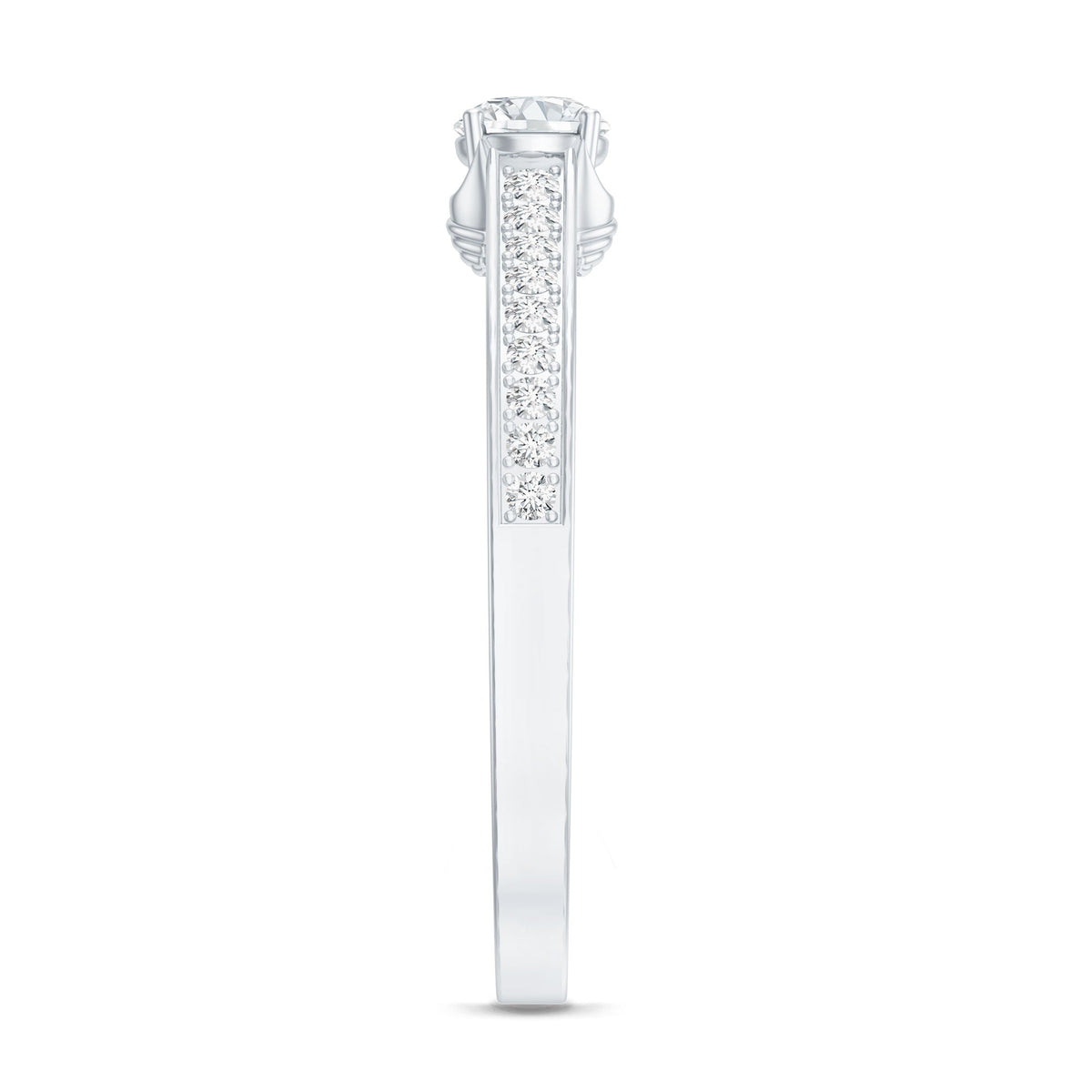 Certified Lab Grown Diamond Minimalistic Engagement Ring