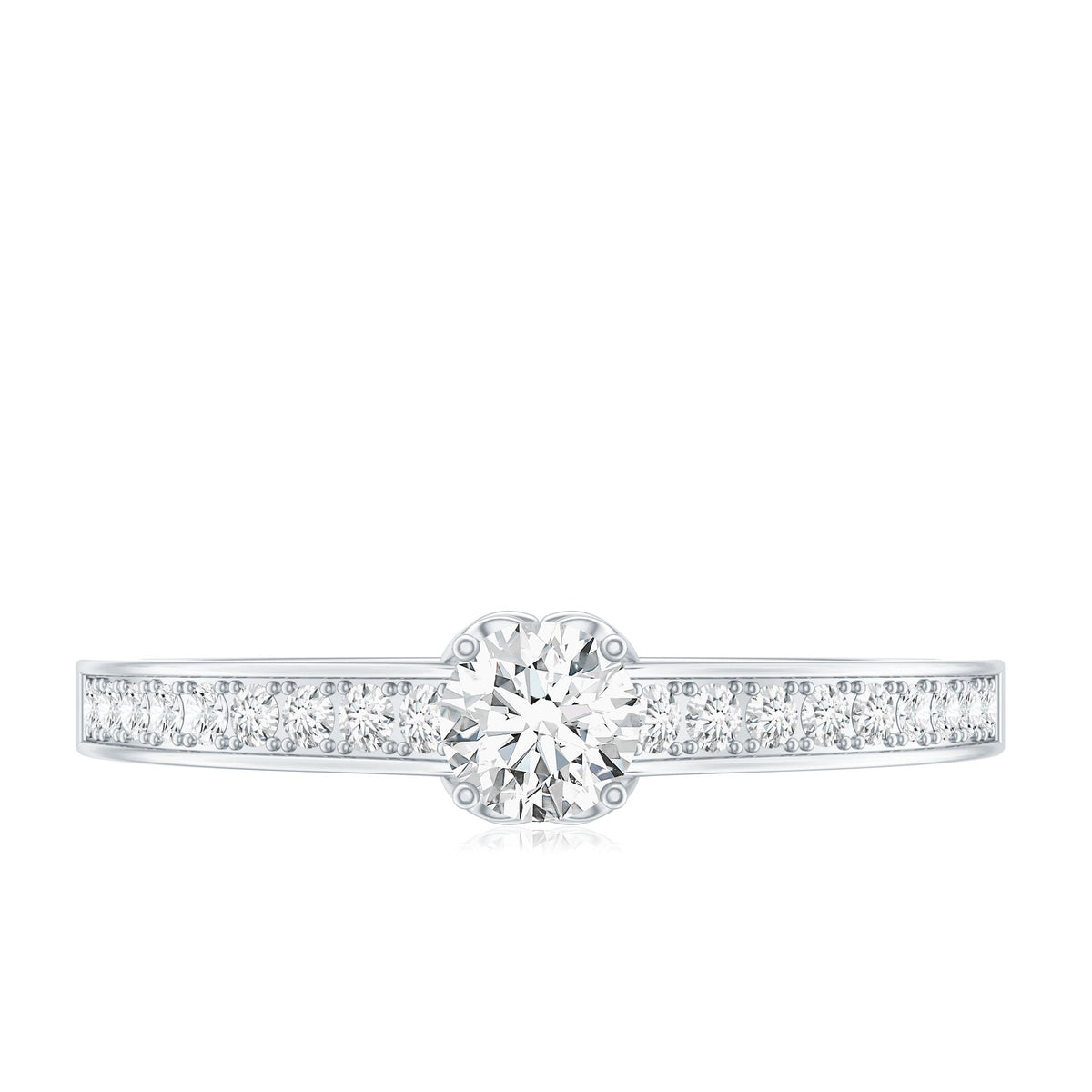 Certified Lab Grown Diamond Minimalistic Engagement Ring