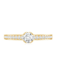 Certified Lab Grown Diamond Minimalistic Engagement Ring