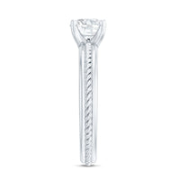Certified Lab Grown Diamond 5 MM Round Solitaire Promise Ring