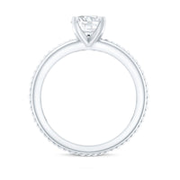 Certified Lab Grown Diamond 5 MM Round Solitaire Promise Ring