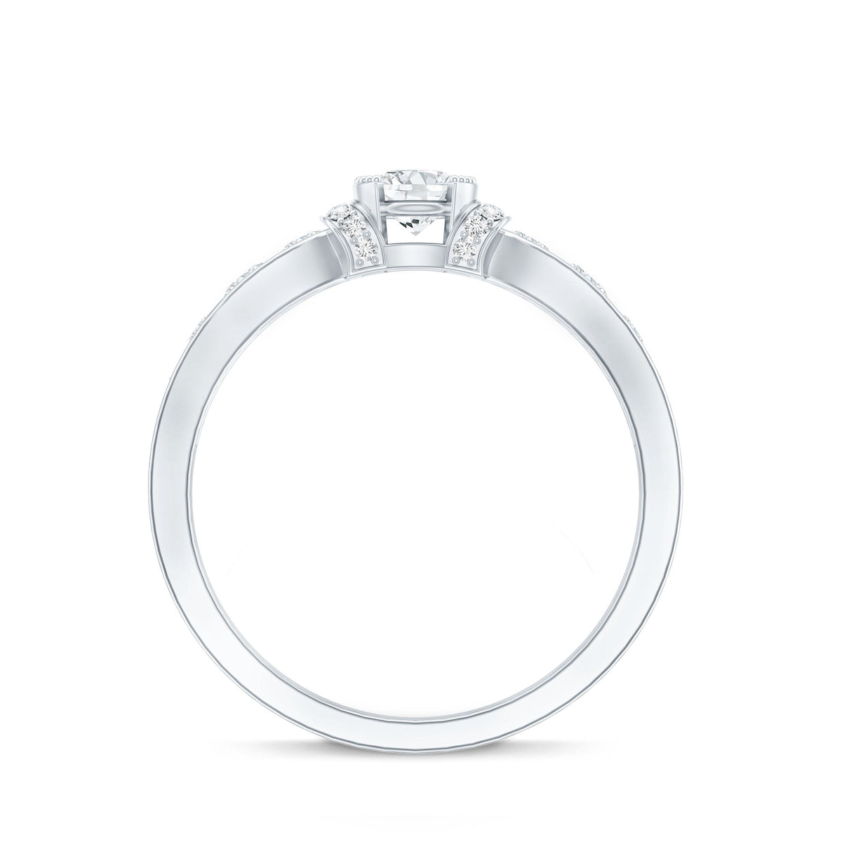 Certified Lab Grown Diamond Minimalist Engagement Ring