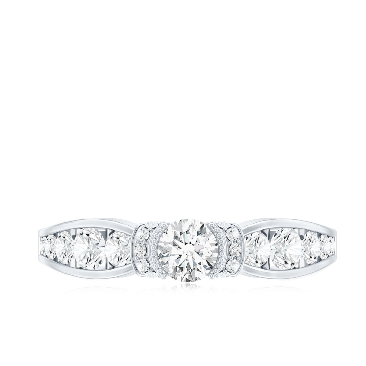 Certified Lab Grown Diamond Minimalist Engagement Ring