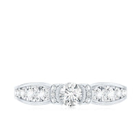 Certified Lab Grown Diamond Minimalist Engagement Ring