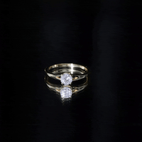 Lab Grown Diamond 5 MM Solitaire Promise Ring With Split Shank