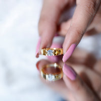 0.4 Carat Tension Mount Set Lab Grown Diamond Solitaire Band Ring