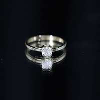 Certified 5 MM Lab Grown Diamond Solitaire Promise Ring
