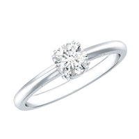 Certified 5 MM Lab Grown Diamond Solitaire Promise Ring