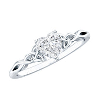 Certified Lab Grown Diamond 5 MM Heart Promise Ring