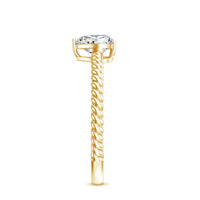 Certified 5 MM Heart Lab Grown Diamond Solitaire Promise Ring