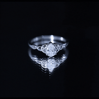 0.6 Carat Lab Grown Diamond Teardrop Solitaire Engagement Ring
